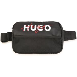 HUGO Sac banane zippé en toile UNISEXE TAILLE UNIQUE Noir - Publicité