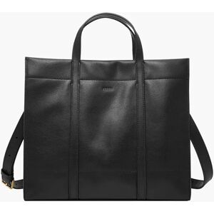 Sac portÃ© Ã©paule Carmen en cuir - Noir