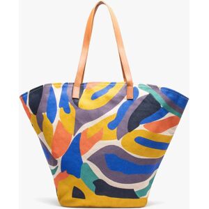 Sac cabas femme en toile grand format - GEMO multicolore - Publicité