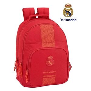 GENERIQUE Real Madrid Red Sac à dos Cartable adaptable 32x42x16 - Publicité