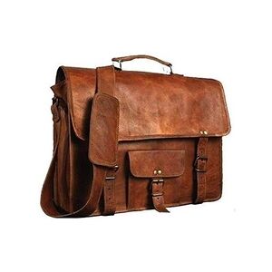 GENERIQUE Alaska - sac en cuir pour ordinateur portable - messenger en cuir pour homme et femme - mallette pour homme - sacoche parfaite pour l'école et le - Publicité