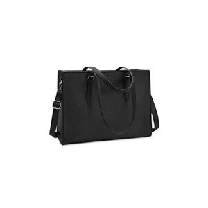 GENERIQUE Sac cabas femmes sac à main en pu cuir grand capacité sac ordinateur portable 15. 6 pouces imperméable sac de cours bandoulière sac epaule noir - Publicité