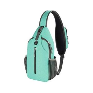 GENERIQUE Sac de Poitrine Sacoche à Bandouliere Epaule Ultraléger Timy vert claire pour Voyage Sport Randonnée Vélo Camping Excursion Homme Femme - Publicité