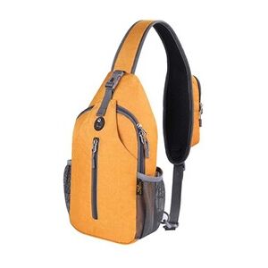 GENERIQUE Sac de Poitrine Sacoche à Bandouliere Epaule Ultraléger Timy jaune pour Voyage Sport Randonnée Vélo Camping Excursion Homme Femme - Publicité