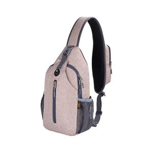 GENERIQUE Sac de Poitrine Sacoche à Bandouliere Epaule Ultraléger Timy kaki pour Voyage Sport Randonnée Vélo Camping Excursion Homme Femme - Publicité