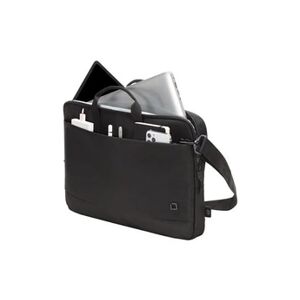 Dicota Slim Eco MOTION - Sacoche pour ordinateur portable - 12" - 13.3" - noir - Publicité