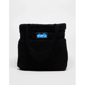 Kavu - Tote It All - Cabas unisexe en sherpa - Noir Noir One Size unisex - Publicité