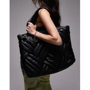 Topshop Premium - Tolly - Cabas oversize - Noir Noir One Size female - Publicité