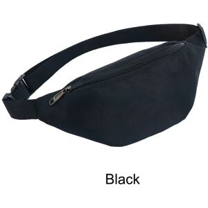 Black Waist Bag -Sac Banane Noir Pour Hommes Et Femmes, Pochette D'été À La Hanche, Pochette De Voyage À La Mode, - Publicité