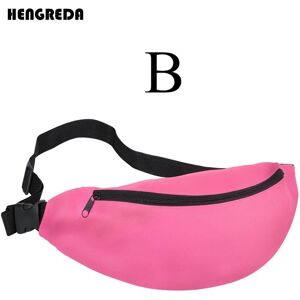 Pink Fanny Pack -Sac Banane Noir Pour Hommes Et Femmes, Pochette D'été À La Hanche, Pochette De Voyage À La Mode, - Publicité