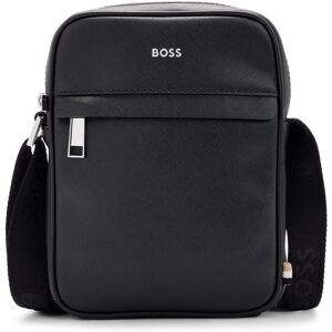 Boss Sac reporter à rayures emblématiques et logo Noir pcs. Publicité