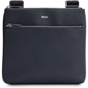 Boss Sac enveloppe en cuir structuré avec logo Bleu foncé pcs. Publicité