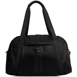 Boss Sac de voyage en velours enduit avec logo apparent et bandoulière ajustable Noir pcs. Publicité