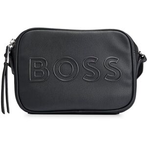 Boss Sac porté croisé en similicuir grainé avec logo contouré Noir pcs. Publicité