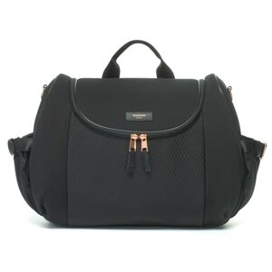 storksak Sac à langer dos Poppy Luxe Black Scuba noir