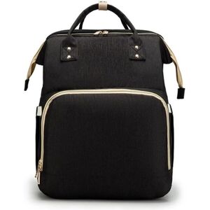 Stella Bag Sac à langer dos transformable lit Basic noir