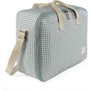 Walking Mum Valise de maternite I Love Vichy vert