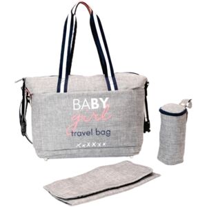 BABY ON BOARD Sac a langer Simply Duffle Baby Girl melange gris