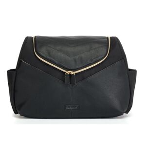 Babymel Sac a langer dos Pippa cuir vegetal noir