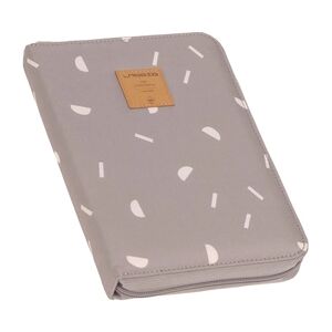 LÄSSIG Pochette pour carnet de maternite avec fermeture eclair Blocks taupe