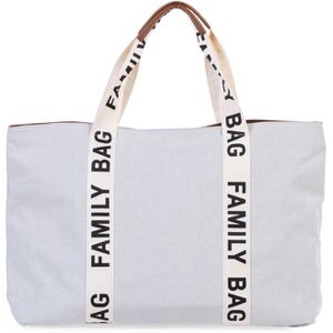 CHILDHOME Sac a langer Family Bag Signatur Canvas offwhite