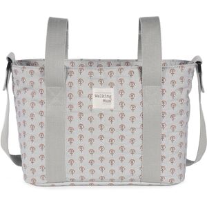 Walking Mum Sac a langer bandouliere Indian Lotus gris