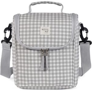 Walking Mum Sac isotherme I Love Vichy gris