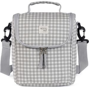 Walking Mum Sac isotherme I Love Vichy gris