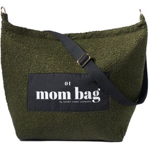 Nordic Coast Company Sac à langer Mom Bag peluche Bouclé olive