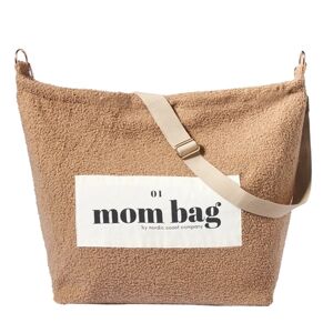 Nordic Coast Company Sac a langer Mom Bag peluche Boucle beige