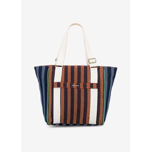 SHOPPING BAG Mixed Stripes ORANGE TU