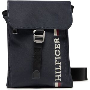 Sacoche Tommy Hilfiger Th Monotype Mini Reporter AM0AM11786 Bleu marine - Publicité