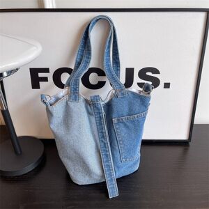 JINBAOSEN BAG Petit sac Portable polyvalent pour femmes, nouveau sac seau en Denim, Niche tendance d'été 2023, sac croisé à bandoulière diagonale simple - Publicité