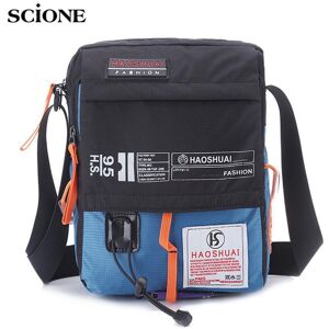 SCIONE Nylon Messenger Épaule Bandoulière Multifonction Mode Casual Randonnée Voyage Cartable École Sac À Main - Publicité