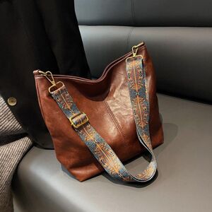 Yogodlns Vintage sac à bandoulière pour femmes en cuir PU sac seau Style de luxe sac à bandoulière dame sac de messager Shopping fourre-tout sac à main - Publicité