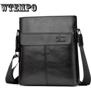 WTEMPO Sac à bandoulière Messenger pour hommes, mallette en cuir, sac à main décontracté pour affaires - Publicité