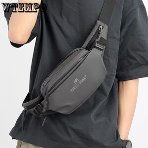 WTEMPO Sac banane pour hommes et femmes, sac à bandoulière multifonctionnel décontracté pour hommes, petit sac à dos pour Sports de plein air, Mini sac pour téléphone portable - Publicité