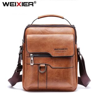 WEIXIER hommes sac à bandoulière sacs à bandoulière multi-fonction hommes sacs à main grande capacité sac en cuir fendu pour homme sacs de messager sac fourre-tout - Publicité