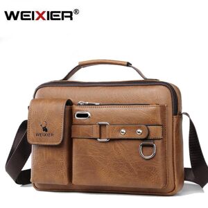 WEIXIER marque hommes sac à bandoulière Portable en cuir PU sac à main hommes d affaires sac à bandoulière porte-documents sacs à bandoulière - Publicité