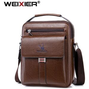 WEIXIER hommes sacs à bandoulière sac à bandoulière multi-fonction hommes sacs à main capacité sac en cuir PU pour hommes sacs de messager sac fourre-tout - Publicité