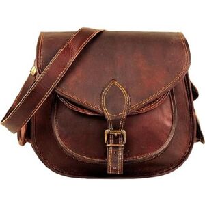 Vintage Goat leather Bags Sacs à main en cuir à bandoulière pour femmes   Petits sacs à main et sacs à main en cuir au look vintage pour femmes   Cartable en cuir pour femmes   Sac à couches pour dames - Publicité