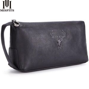 MISFITS haute qualité en peau de vache souple hommes sac à main portefeuille carte sac pour hommes portefeuille pour hommes pochette pour hommes 8185 - Publicité