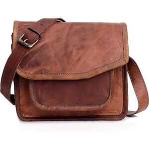 Petit sac bandoulière fait à la main en cuir véritable iPad/tablette vintage Messenger Bag pour iPad Pro 10,5 pouces pour femmes et hommes - Cadeau pour lui et elle - Publicité