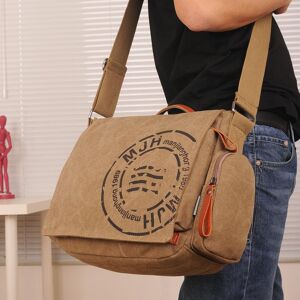 Hommes Vintage Messenger Bags Canvas Sac à bandoulière Mode Crossbody Bag Sac à main de voyage - Publicité