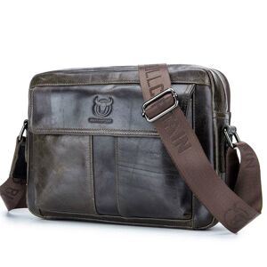 U Bags Porte-documents en cuir pour hommes, sac pour ordinateur portable de 14 pouces, sacs à bandoulière en cuir véritable - Publicité