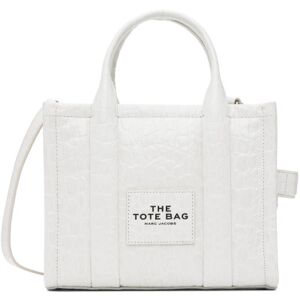 Marc Jacobs Petit cabas 'The Tote Bag' blanc en cuir gaufré façon croco - UNI - Publicité
