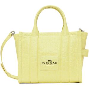 Marc Jacobs Petit cabas 'The Tote Bag' jaune en cuir grainé façon croco - UNI - Publicité