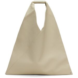 MM6 Maison Margiela Cabas triangulaire blanc cassé - UNI - Publicité