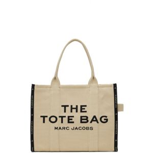 Marc Jacobs Grand cabas 'The Tote Bag' beige à logo et texte en tissu jacquard - UNI - Publicité