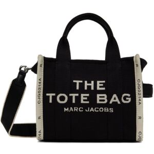 Marc Jacobs Petit cabas 'The Tote Bag' noir à logo et texte en tissu jacquard - UNI - Publicité